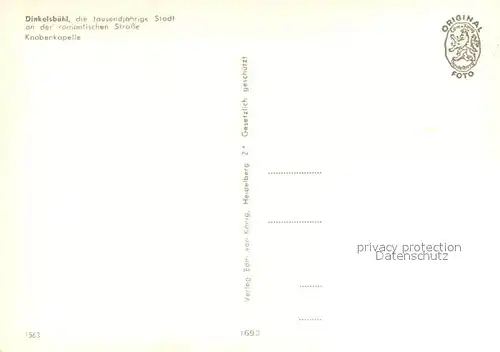 AK / Ansichtskarte Dinkelsbuehl Knabenkapelle Dinkelsbuehl