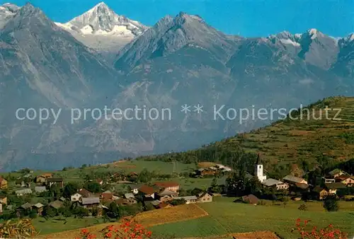 AK / Ansichtskarte Unterbach_BE mit Bietschhorn Unterbach BE