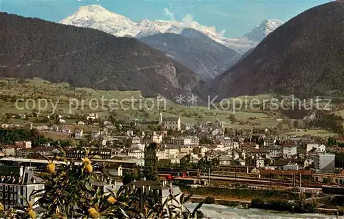 AK / Ansichtskarte Brig_Brigue_VS mit Simplon 