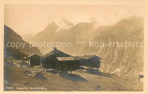 AK / Ansichtskarte Bruneck Vispertal mit Bruneckhorn Bruneck