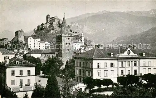 AK / Ansichtskarte Sion__Sitten_Seduno_VS Panorama Schloss 