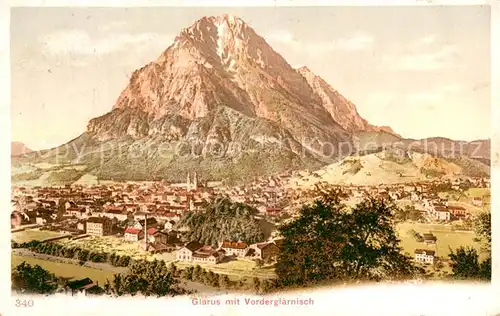 AK / Ansichtskarte Glarus_GL mit Vorderglaernisch Glarus_GL