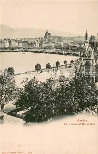 AK / Ansichtskarte Geneve_GE Le Monument Brunswick Geneve_GE