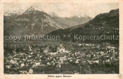 AK / Ansichtskarte Naefels mit Weesen Naefels