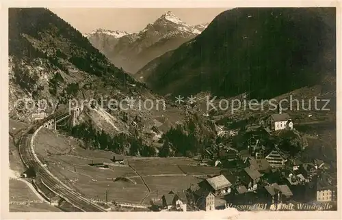 AK / Ansichtskarte Wassen_UR Panorama mit Windgelle Wassen_UR