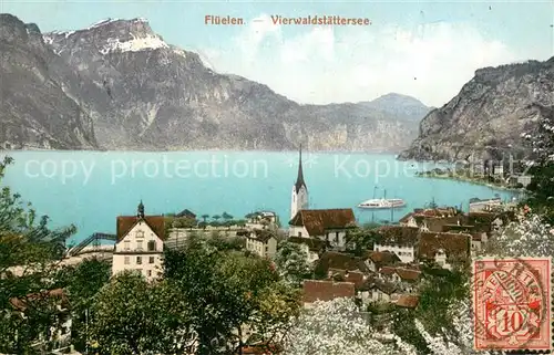 AK / Ansichtskarte Flueelen_Vierwaldstaettersee_UR Panorama 