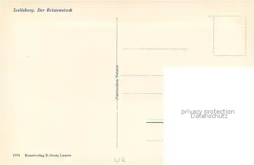 AK / Ansichtskarte Seelisbergersee_UR mit Bristenstock 