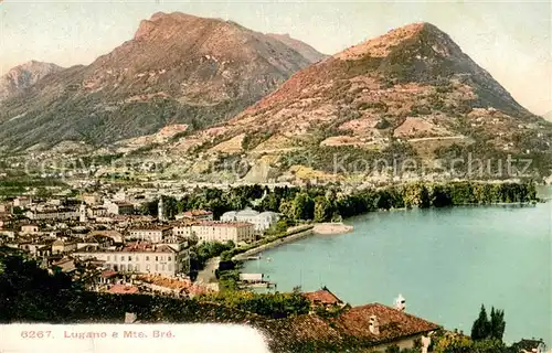 AK / Ansichtskarte Lugano_Lago_di_Lugano et Monte Bre Lugano_Lago_di_Lugano