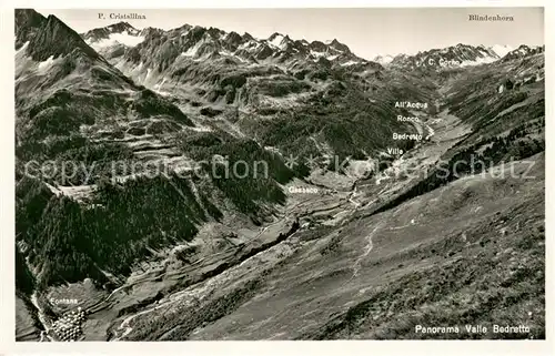 AK / Ansichtskarte Bedretto Valle Bedretto Panorama mit Blindenhorn Bedretto