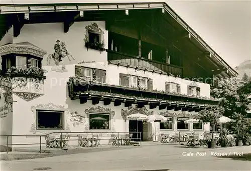 AK / Ansichtskarte Koessen_Tirol Cafe Post Altes Haus Koessen Tirol