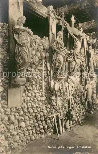 AK / Ansichtskarte Naters_VS Ossuaire Beinhaus Kreuz 