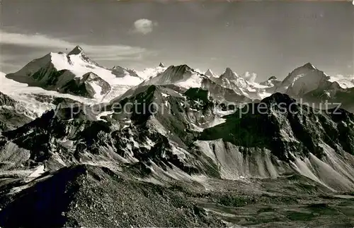 AK / Ansichtskarte Bella_Tola_VS Weisshorn Rothorn Gabelhorn Cervin Dent Blanche Bergwelt Walliser Alpen 