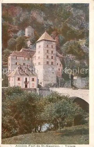 AK / Ansichtskarte Saint_Maurice_VS Ancien Fort Saint_Maurice_VS