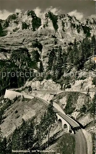 AK / Ansichtskarte Sustenstrasse mit Wendenstoecke Urner Alpen Sustenstrasse