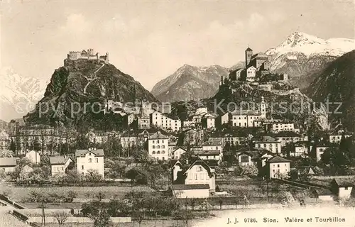 AK / Ansichtskarte Sion__Sitten_Seduno_VS Valere et Tourbillon Militaerpost 