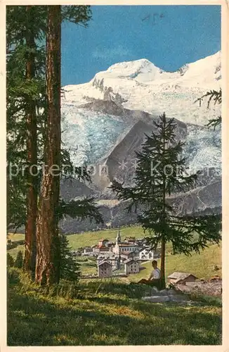 AK / Ansichtskarte Saas Fee Alphubel Saas Fee