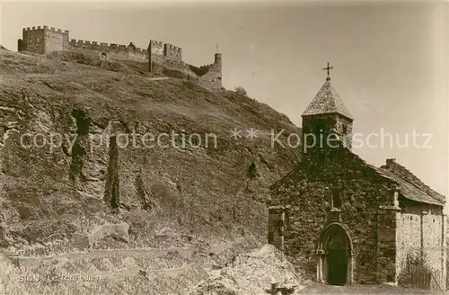 AK / Ansichtskarte Sion__Sitten_Seduno_VS Chateau Chapelle 