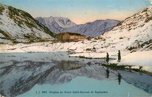 AK / Ansichtskarte Grand_St_Bernard Hospice du Grand Saint Bernard en Septembre Grand_St_Bernard