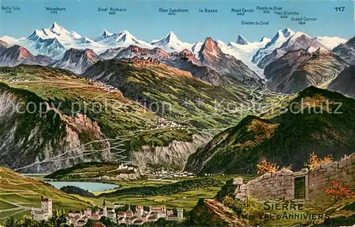 AK / Ansichtskarte Sierre_Siders_VS Val d Anniviers 