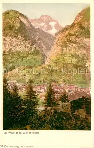 AK / Ansichtskarte Zermatt_VS et la Wellenkuppe Zermatt_VS