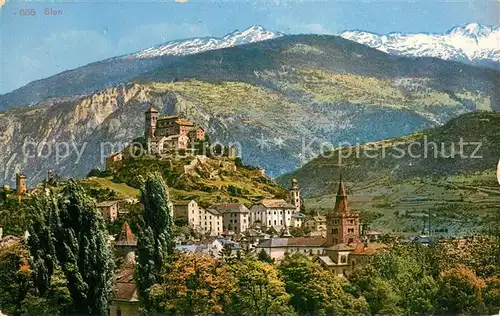 AK / Ansichtskarte Sion__Sitten_Seduno_VS Panorama Chateau 