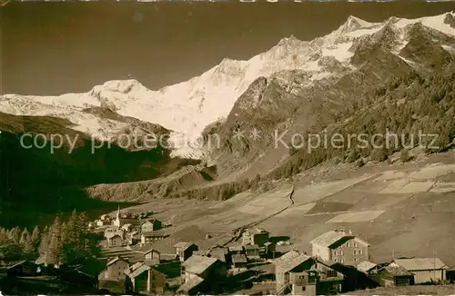 AK / Ansichtskarte Saas Fee Alphubel Taeschhorn Dom Lenzspitze Saas Fee