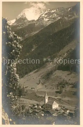 AK / Ansichtskarte Kippel_VS im Loetschental mit Bietschhorn 