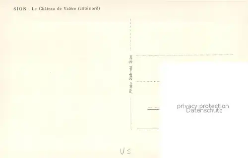 AK / Ansichtskarte Sion__Sitten_Seduno_VS Le Chateau de Valere 