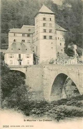 AK / Ansichtskarte St_Maurice__Valais Le Chateau 