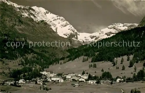 AK / Ansichtskarte Leukerbad_VS mit Balmhorn Gitzifurgge und Ferden Rothorn 