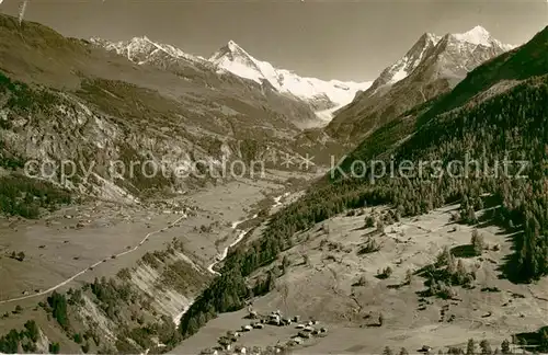 AK / Ansichtskarte Evolene_VS et Lanna Dt Blanche Dent de Veisivi Dent Perroc 