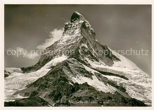 AK / Ansichtskarte Matterhorn_Mont_Cervin_4478m_VS Panorama 