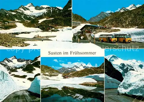 AK / Ansichtskarte Sustenpasshoehe Panorama Hotel Steingletscher  Sustenpasshoehe