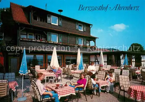 AK / Ansichtskarte Bad_Sooden Allendorf Berggasthof Ahrenberg Terrasse Bad_Sooden Allendorf