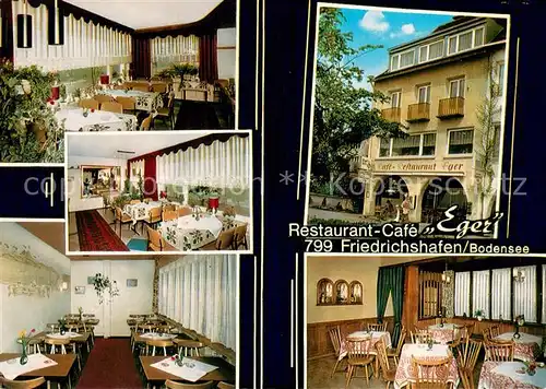 AK / Ansichtskarte Friedrichshafen_Bodensee Hotel Eger Gastraeume Friedrichshafen Bodensee