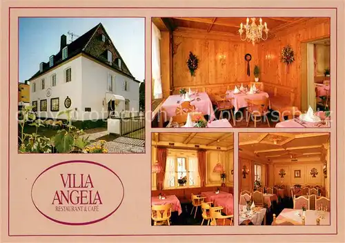 AK / Ansichtskarte Bad_Woerishofen Villa Angela Restaurant Cafe Gastraeume Bad_Woerishofen