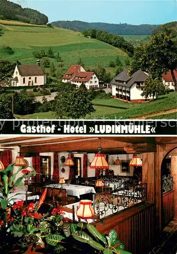 AK / Ansichtskarte Freiamt Gasthof Hotel Ludinmuehle Gastraum Freiamt