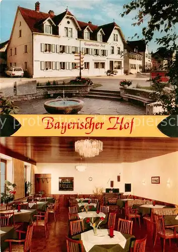 AK / Ansichtskarte Heiligenberg_Baden Gasthof Bayerischer Hof Gastraum Heiligenberg_Baden