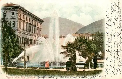 AK / Ansichtskarte Giardino Lugano Giardino publico Giardino