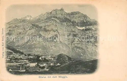 AK / Ansichtskarte Glarus_GL mit dem Weggis Glarus_GL
