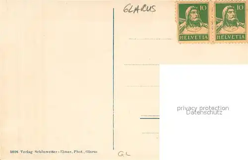 AK / Ansichtskarte Glarus_GL Am Eingang ins Glarnerland Glarus_GL