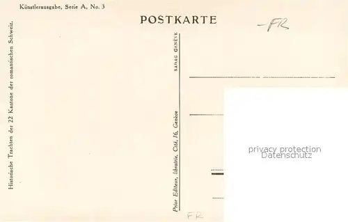 AK / Ansichtskarte Fribourg_FR Schweizer Trachten 1830 Fribourg FR