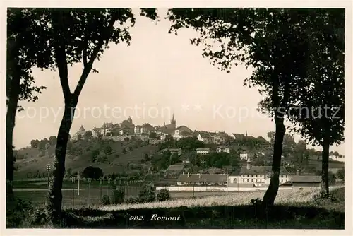 AK / Ansichtskarte Romont__FR Panorama 