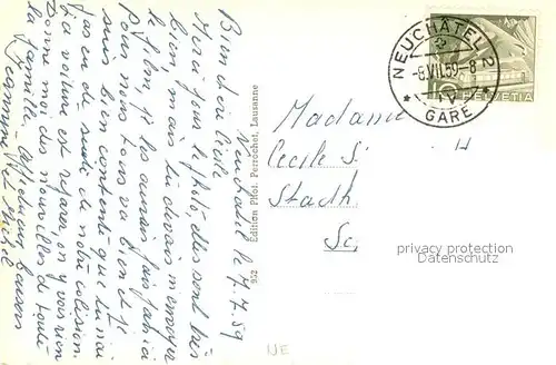 AK / Ansichtskarte Neuchatel_NE Vue d ensemble Neuchatel NE