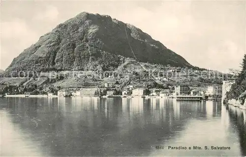 AK / Ansichtskarte Paradiso_Lago_di_Lugano e Monte San Salvatore Paradiso_Lago_di_Lugano