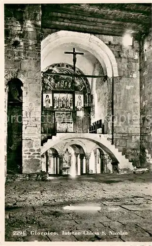 AK / Ansichtskarte Giornico Interno Chiesa S Nicolao Giornico