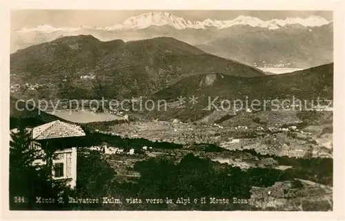 AK / Ansichtskarte Monte_San_Salvatore Kulm vista veerso le Alpi e il Monte Rosa Monte_San_Salvatore