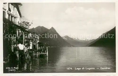 AK / Ansichtskarte Gandria_Lago_di_Lugano Panorama Gandria_Lago_di_Lugano