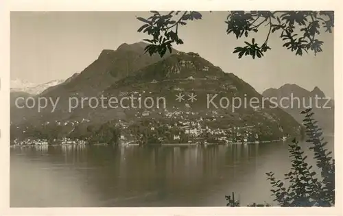 AK / Ansichtskarte Castagnola_Lago_di_Lugano mit Monte Bre 