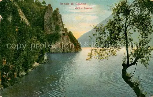 AK / Ansichtskarte Gandria_Lago_di_Lugano Roccia di Gandria  Gandria_Lago_di_Lugano